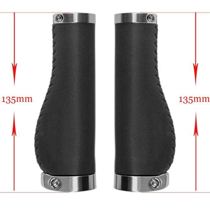 Bicycle Locking Grip Wear-Resistant Leather Non-Slip Grip Cover Mountain Bike Handlebar Lock-on Bike Handlebar Grips Locking Non-Slip-PU Bicycle Handle Grip Widen Holding Surface For Cycling Mountain And Bicycles Accessories