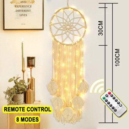 Big Dream Catcher Hanging/Light Decoration Dream Catcher Moon Dream Catcher Room Home Decor Dream Catcher Gifts For Mom Friends Women Girls Wall Decor Bedroom Decoration