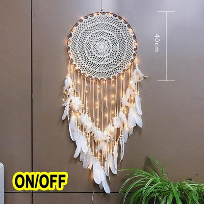 Big Dream Catcher Hanging/Light Decoration Dream Catcher Moon Dream Catcher Room Home Decor Dream Catcher Gifts For Mom Friends Women Girls Wall Decor Bedroom Decoration