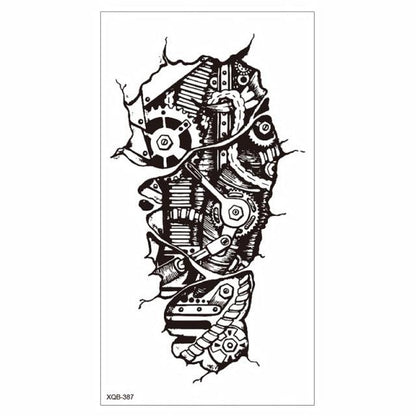 Big Tiger Lion Waterproof Temporary Sticker Tattoo Arm Legs Fake Tattoo Stickers For Adults Realistic Luxury Design For Mens Womens