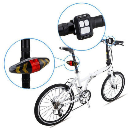 Bike Signal Wireless Remote Mountain Bike Cycling Lights Remote Control LED Warning Lamp Flashing Bike TailLight With Turn Signals Wireless Remote Control Ultra Bright LED Safety Warning Rear Lights