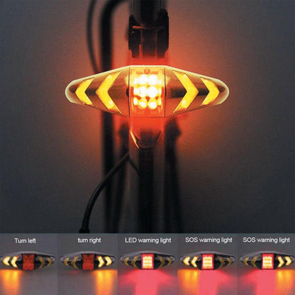Bike Signal Wireless Remote Mountain Bike Cycling Lights Remote Control LED Warning Lamp Flashing Bike TailLight With Turn Signals Wireless Remote Control Ultra Bright LED Safety Warning Rear Lights
