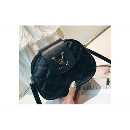 Black Beauty Women's Shoulder Crossbody Bag For Females Fashionable Handbag PU Famous Designer Clutch