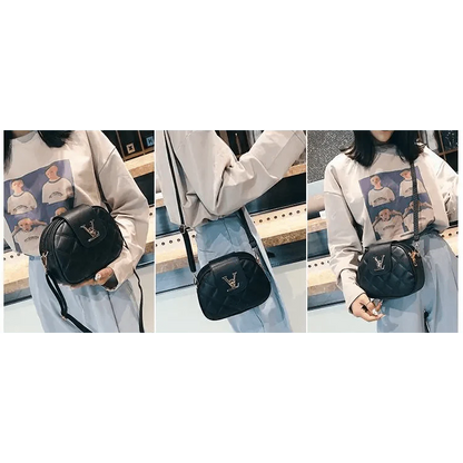 Black Beauty Women's Shoulder Crossbody Bag For Females Fashionable Handbag PU Famous Designer Clutch