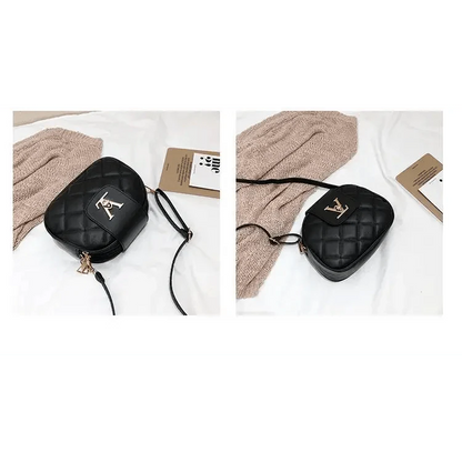 Black Beauty Women's Shoulder Crossbody Bag For Females Fashionable Handbag PU Famous Designer Clutch