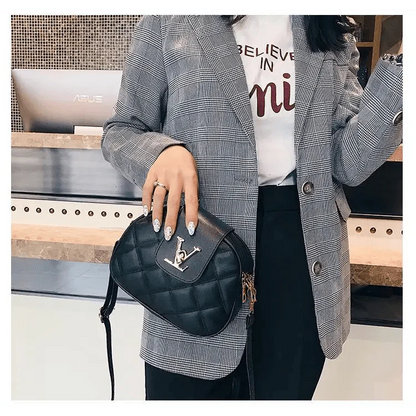 Black Beauty Women's Shoulder Crossbody Bag For Females Fashionable Handbag PU Famous Designer Clutch