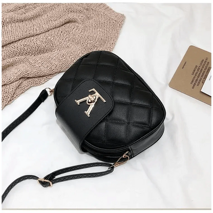 Black Beauty Women's Shoulder Crossbody Bag For Females Fashionable Handbag PU Famous Designer Clutch