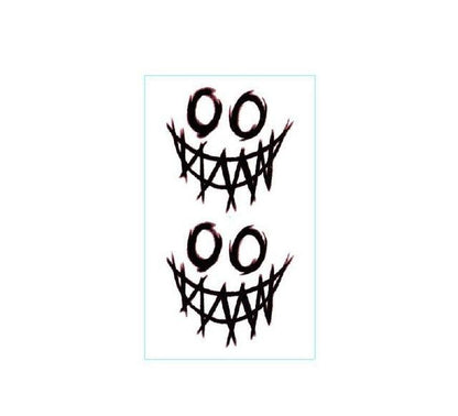 Black Clown Temporary Tattoo Sticker Body Art Arm Waist Fake Waterproof Tattoos Elegant Small Design For Men Women