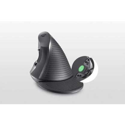 Black Ergonomic Design Office Vertical Mouse 6 Buttons 600/1000/1600 DPI Right Hand Mice With Wrist Mat Better Performance Mouse For PC Desktop Laptop