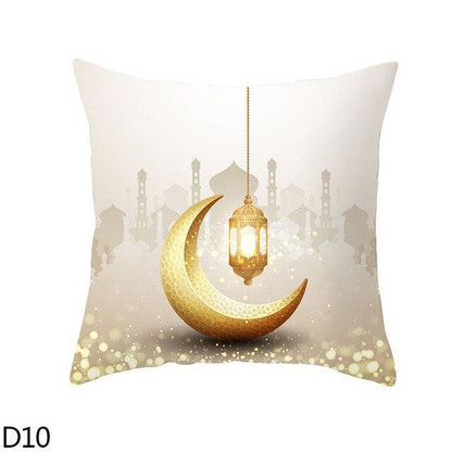 Black Gold Decor Pillow Case Ramadan Cushion Cover Pattern Decorative Cushion Pillowcase Stylish Pillow Home Decor Pillowcover