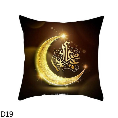 Black Gold Decor Pillow Case Ramadan Cushion Cover Pattern Decorative Cushion Pillowcase Stylish Pillow Home Decor Pillowcover