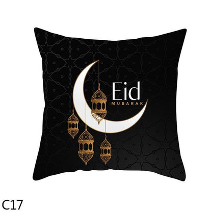 Black Gold Decor Pillow Case Ramadan Cushion Cover Pattern Decorative Cushion Pillowcase Stylish Pillow Home Decor Pillowcover
