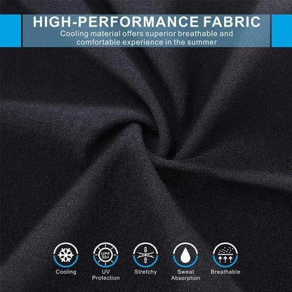 Black Men Unisex Cooling Arm Sleeves Cover Cycling Running Sun Protection Outdoor Activities Hide Tattoos Sleeve Cooling Sports Sleeve For Basketball Golf Football