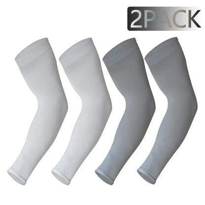 Black Men Unisex Cooling Arm Sleeves Cover Cycling Running Sun Protection Outdoor Activities Hide Tattoos Sleeve Cooling Sports Sleeve For Basketball Golf Football