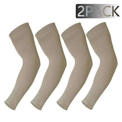 Black Men Unisex Cooling Arm Sleeves Cover Cycling Running Sun Protection Outdoor Activities Hide Tattoos Sleeve Cooling Sports Sleeve For Basketball Golf Football