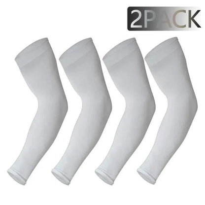 Black Men Unisex Cooling Arm Sleeves Cover Cycling Running Sun Protection Outdoor Activities Hide Tattoos Sleeve Cooling Sports Sleeve For Basketball Golf Football