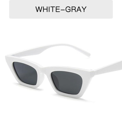 Black Rectangle Sunglasses For Women Retro Driving Glasses Vintage Fashion Style Cat Eye Sunglasses Women Small Cool Sun Glasses Luxury Eyewear