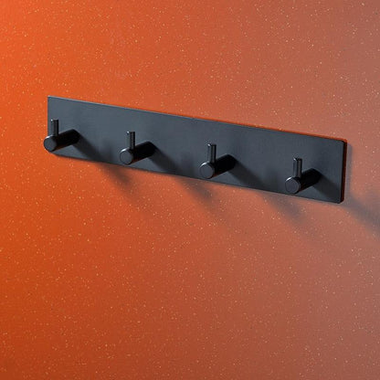 Black Robe Hook Wall Hook Towel Hook for Bathroom Stainless Steel Coat Hook Rustproof Hook Hanger for Kitchen Hardware Stainless Steel Hooks Waterproof and Oilproof Bathroom Kitchen Self Adhesive Hooks for Hanging Coat Hat Towel