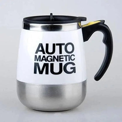 Black Smart Lazy Automatic Stainless Steel Self Stirring Magnetic Mug Creative Coffee Mixing Cup Automatic Self Mixing & Spinning Cup Cute Christmas Birthday Gift Idea For Men And Women