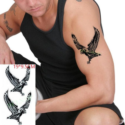 Black Waterproof Temporary Tattoo Sticker Different Design Colorful Fake Tattoo Arm Hand For Halloween Party Womens Mens