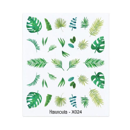 Blue Marble Water Decal Sticker Wave Line Flower Leaf Tree Summer Slider Decor For Manicuring Nail Art Watermarks Curve Graffiti Nail Design for Acrylic Nail Supplies Designer Nail Decorations for Women Girls Kids