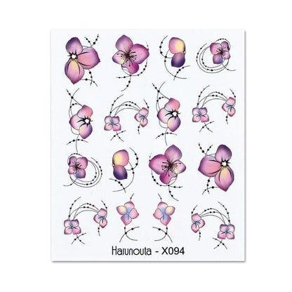 Blue Marble Water Decal Sticker Wave Line Flower Leaf Tree Summer Slider Decor For Manicuring Nail Art Watermarks Curve Graffiti Nail Design for Acrylic Nail Supplies Designer Nail Decorations for Women Girls Kids