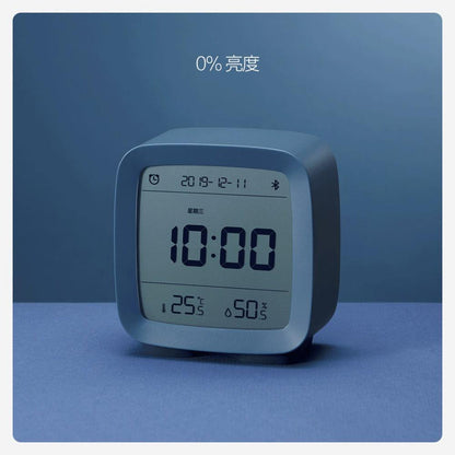 Bluetooth Alarm Clock Temperature Humidity Display LCD Screen Adjustable Clock Dual Alarm Clock with Night Light, Alarm Clock for Kids Small Alarm Clock for Home Bedroom Travel USB Powered Cute Design Nightlight With APP Smart Home