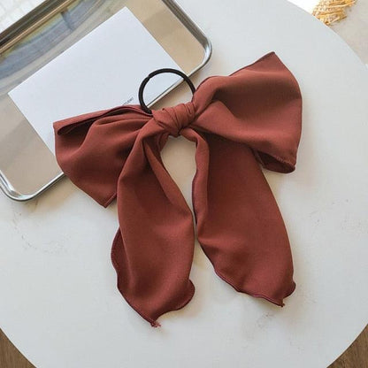 Bowknot Hair Scrunchies For Women Girls Sweet Elastic Hair Bands Elegant Hair Tie Rope Rubber Band Hair Gum Gorgeous Hair Accessories For Women