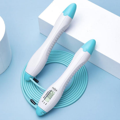 Built-in Rolling Pin Counter Jump Rope Skipping Rope Speed Rope For Boxing Jumping Training Lose Weight Fitness Digital Weight Calories Time Setting Skipping Rope With Counter For Indoor And Outdoor Exercise