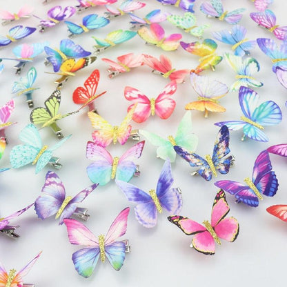 Butterfly Hair Clips for Girls Kids Glitter Barrette Wedding Hairpins Hair Accessories Styling Tools Butterfly Hair Clip For Women Hair Styling