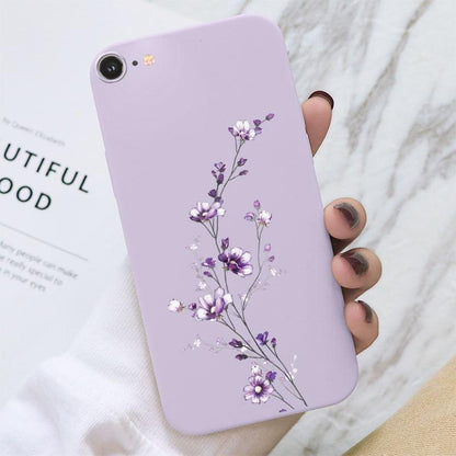 Butterfly Pattern Design Trendy Mobile Phone Case Protective Case For iPhone 7 8 SE 2020 Flower Cartoon Celular Case For iPhone7 8 SE2020 se 2020 se2020 A1778 A1660 A1779 Silicon Matte TPU Cover