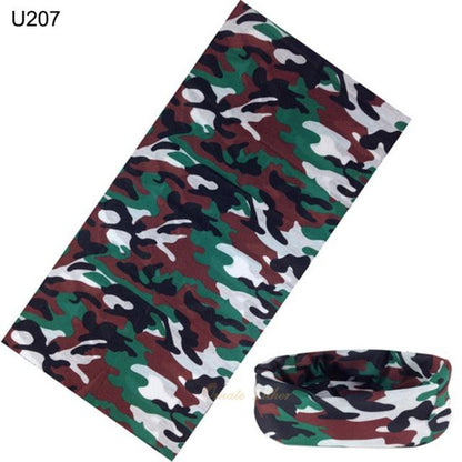 Camouflage Neck Gaiter Hunting Scarves Ice Silk Bandana Tubular Buff Half Mask Tactical Sport Headband Balaclava  Balaclava Seamless Magic Head Scarf Breathable Bandana Turban Outdoor Hiking Quick-Dry Sweat Absorbing Scarves Multifunction Beanie Hat