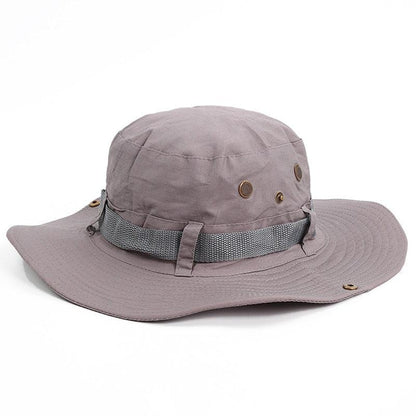 Camouflage Outdoor Bucket Hat Camping Hat Men Foldable Sun Cap Breathable Adjustable Bucket Cap for Men/Women Sports Sun Cap Unisex Fishing Hiking Travel Solid Color Hats