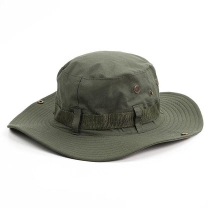 Camouflage Outdoor Bucket Hat Camping Hat Men Foldable Sun Cap Breathable Adjustable Bucket Cap for Men/Women Sports Sun Cap Unisex Fishing Hiking Travel Solid Color Hats