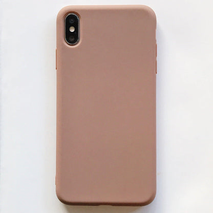 Candy Color Case for iPhone 13 12 14 Pro Max Ultra Thin Soft Back Phone Cover On iPhone Colorful Thin Case Protective Cover Soft Silicone Mobile Phone Case Cover