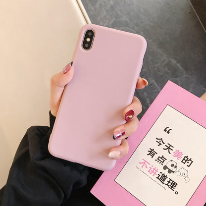 Candy Color Case for iPhone 13 12 14 Pro Max Ultra Thin Soft Back Phone Cover On iPhone Colorful Thin Case Protective Cover Soft Silicone Mobile Phone Case Cover