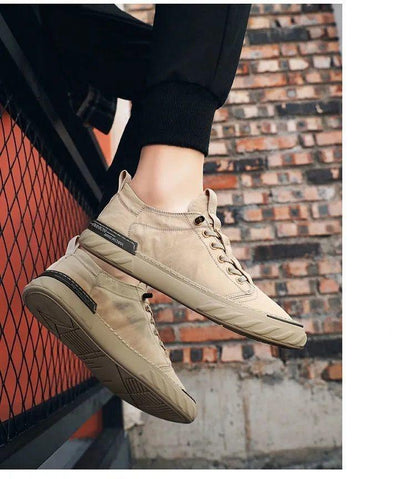 Canvas Men's Comfortable All-match Sneakers Breathable Cloth Casual Sports Flats Men Lightweight Outdoor Walking Sneakers Modern Design