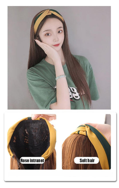 Cap With Hair Long Wavy Fake Hair Hat Wig Synthetic Hair Extensions Hat With Hair Natural Hairpiece Wigs For Black Women Cosplay Wigs For Women
