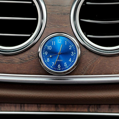 Car Clock Watch Indoor Automobiles Stick-In  Luminous Quartz Analog Watch Universal Pocket Mini Stick-On Clock for Car Boat Bike Home Watch Decoration Accessories