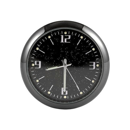 Car Clock Watch Indoor Automobiles Stick-In  Luminous Quartz Analog Watch Universal Pocket Mini Stick-On Clock for Car Boat Bike Home Watch Decoration Accessories