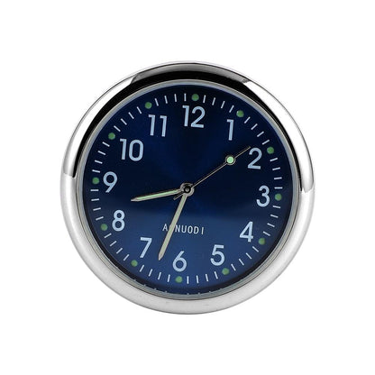 Car Clock Watch Indoor Automobiles Stick-In  Luminous Quartz Analog Watch Universal Pocket Mini Stick-On Clock for Car Boat Bike Home Watch Decoration Accessories