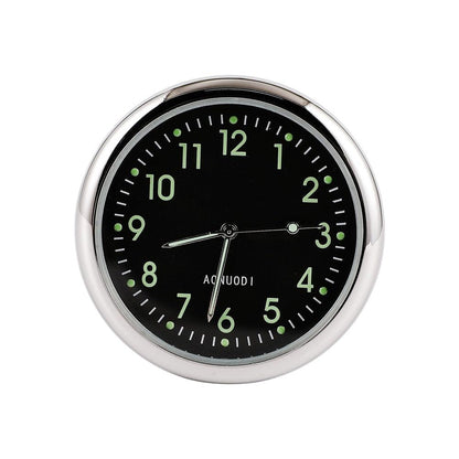Car Clock Watch Indoor Automobiles Stick-In  Luminous Quartz Analog Watch Universal Pocket Mini Stick-On Clock for Car Boat Bike Home Watch Decoration Accessories