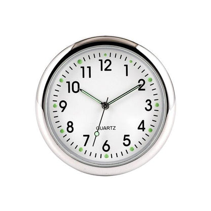 Car Clock Watch Indoor Automobiles Stick-In  Luminous Quartz Analog Watch Universal Pocket Mini Stick-On Clock for Car Boat Bike Home Watch Decoration Accessories