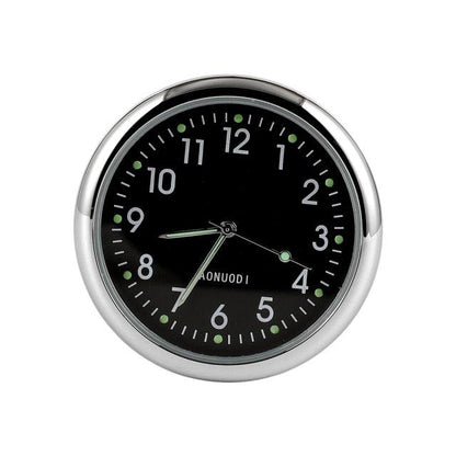 Car Clock Watch Indoor Automobiles Stick-In  Luminous Quartz Analog Watch Universal Pocket Mini Stick-On Clock for Car Boat Bike Home Watch Decoration Accessories