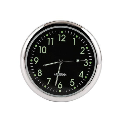 Car Clock Watch Indoor Automobiles Stick-In  Luminous Quartz Analog Watch Universal Pocket Mini Stick-On Clock for Car Boat Bike Home Watch Decoration Accessories