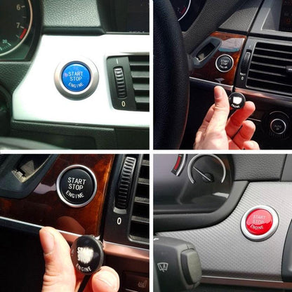 Car Engine Start Button Replace Cover Stop Switch Accessories Start Stop Engine Button Switch Cover Engine Switch Power Ignition Start Stop Button Replacement Car Decor