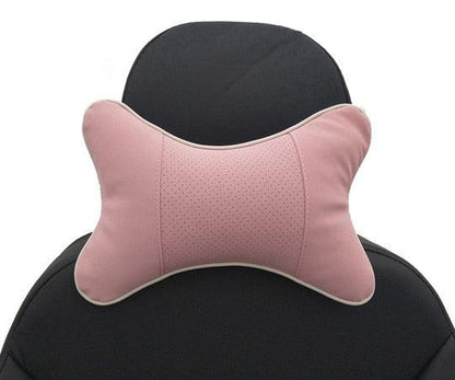 Car Neck Pillows Headrest Relief Filled Fiber Universal Car Pillow Both Side Pu Leather 1pcs Pack Headrest For Car Neck Pillows Both Side Pu Leather Headrest Head Pain Relief Filled Fiber Universal Car Pillow Neck Pillow Softness Car Headrest Pillow