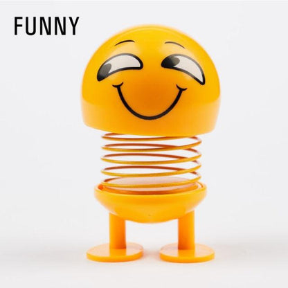 Car Ornaments Bobblehead Nod Dolls Cute Cartoon Funny Wobble Head Robot Lovely Car Dashboard Decoration Auto Facial Expression Shaking Head Toys Car Ornaments Bobblehead Nod Dolls Cute Cartoon Funny Wobble Head Robot Lovely Car Dashboard Decor
