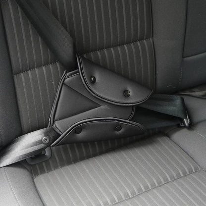 Car Safe Seat Belt Cover Soft Adjustable Children Safety Belt Fixer Triangle Anti-ledge For Child Neck Protection Belts Seat Belt Adjuster and Pillow with Clip for Kids Travel Neck Support Headrest Seatbelt
