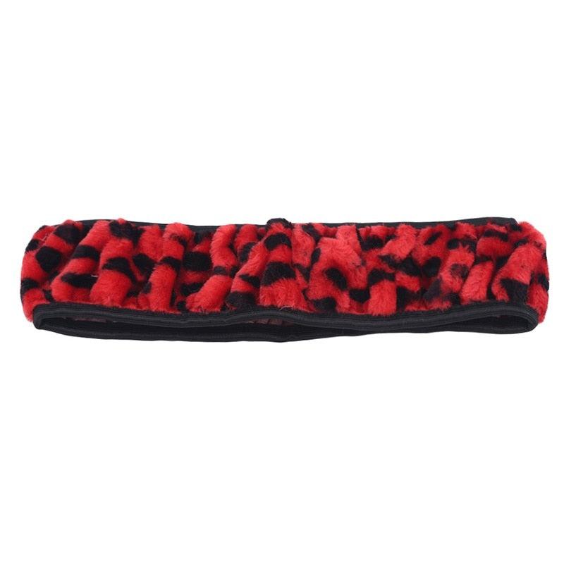 Car Steering Wheel Elastic Long Microfiber Plush Steering Wheel Cover Gearshift Handbrake Cover Protector Decoration Warm Super Thick Plush Collar Soft Car Steering Wheel Cover Decoration Warm Super Thick Plush Collar Soft Black Pink Women Man